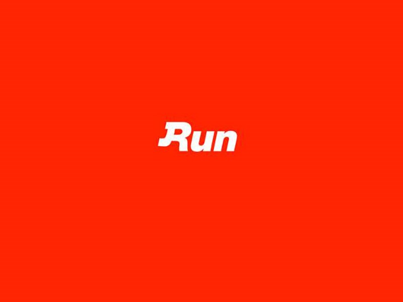 run英文字體設(shè)計(jì)-趣字體