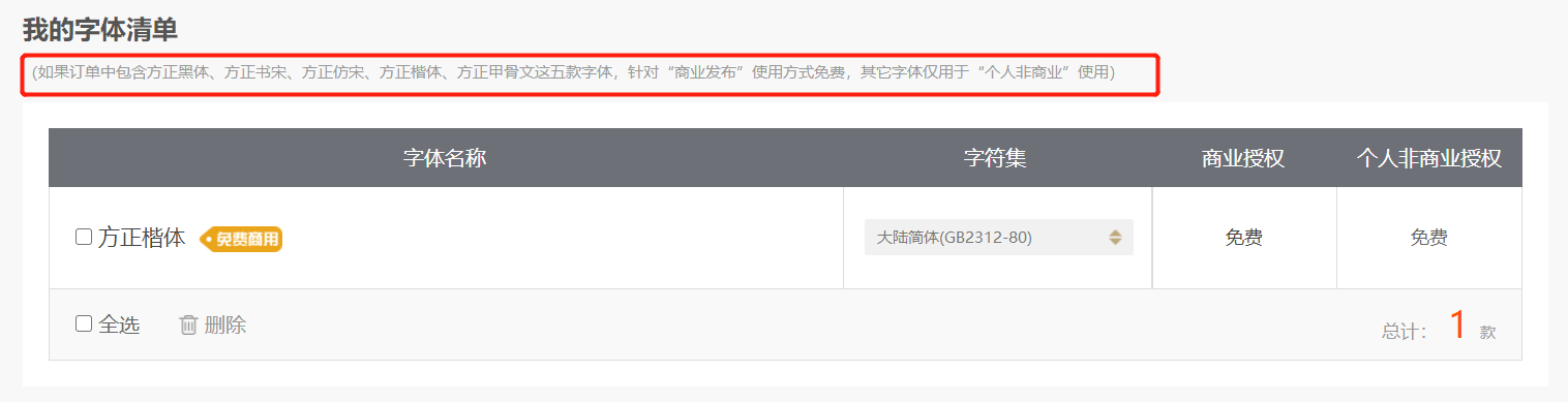 方正楷體 方正楷體