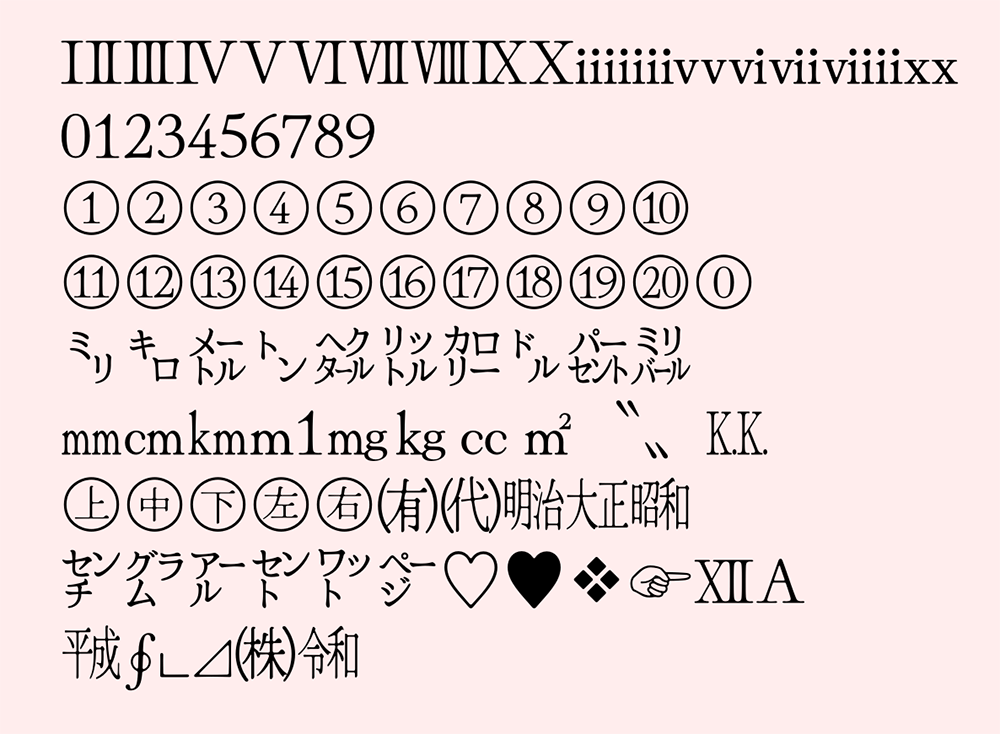 Hina Mincho ひな明朝 Hina Mincho ひな明朝