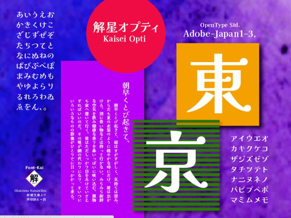 解星系列字體 解星系列字體